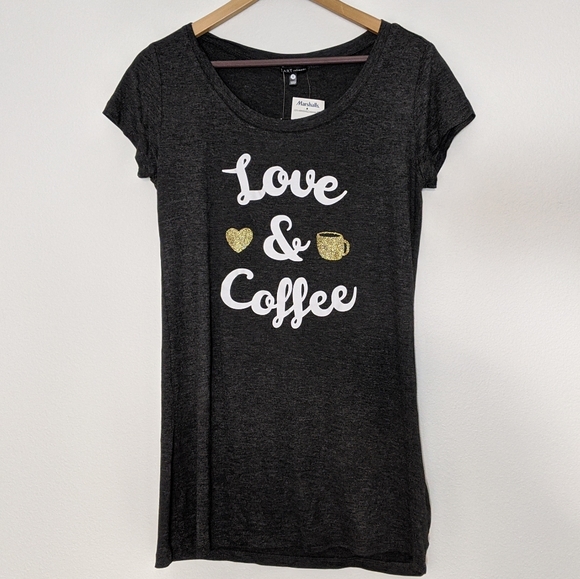 Love and coffee tunic t-shirt - Picture 5 of 6